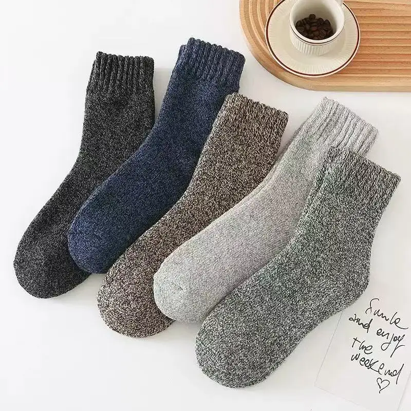 

Thick and warm mid calf socks for autumn and winter. Floor length socks. Classic solid colors. Back to school season, Christmas