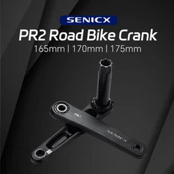 SENICX PR2 DUB Axis Bicycle Cranks 165/170/175mm Aluminum Integrated Crank Arm for Universal BB Gravel / Road Bike Cycling Parts