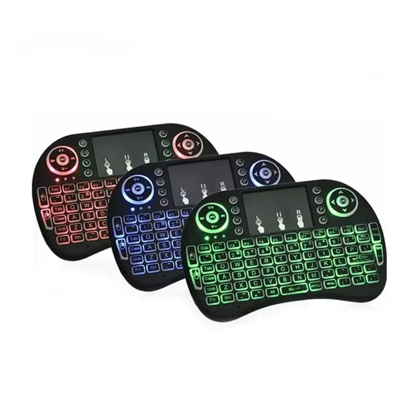 

RII I8 + Backlit Keyboard Mini Wireless Keyboard 2.4G, Handheld Keyboard with Touchpad, Suitable for Computer Android TV Box