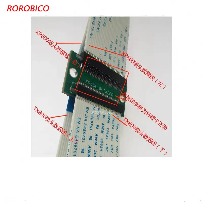 PrintHead Konversi Papan Kartu Kit Konektor Adaptor Kartu Konversi Papan untuk Epson XP600 Beralih Ke TX800 Papan Transfer Kepala Cetak