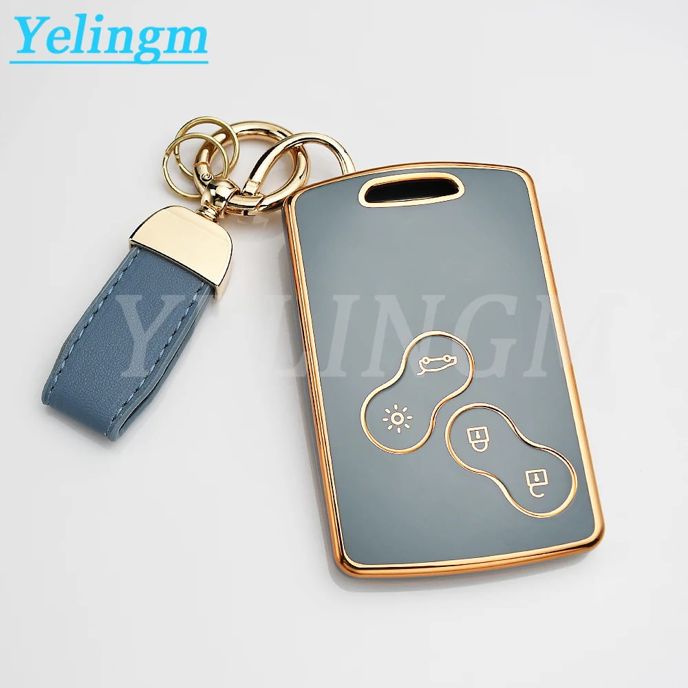 Neue Weiche TPU-Schutzhülle für Renault Duster Captur Clio Logan Megane Koleos Scenic Nema Fluence Zoe Autoschlüssel, Autozubehör