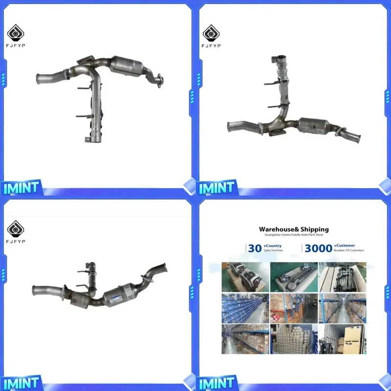 OE GL3Z5E212B / FL3Z5E212J Right Catalytic Converter for F-150 Raptor 3.5L 2015 Aftermarket Auto Parts