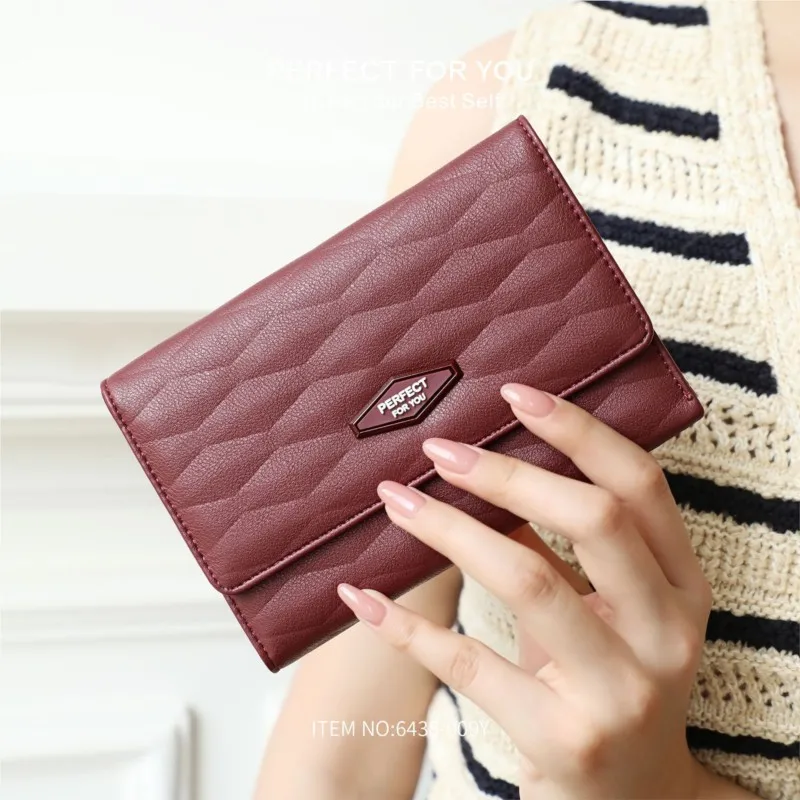 

Fashionable Large-Capacity Ladies Wallet Multi-Slot ID Card Case Student Coin Purse Trendy Billeteras Dama