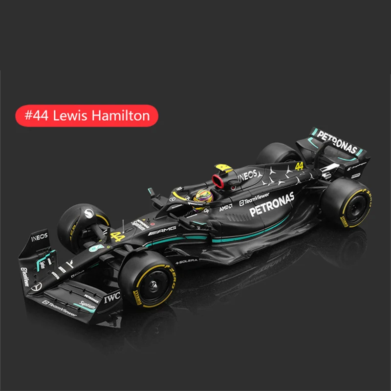 Bburago-合金レースカーモデル、式1つ、ダイキャスト、メルセデス-amg、f1チーム、w14、2023、ハンプトン、george Red Bull、rb18、1:24