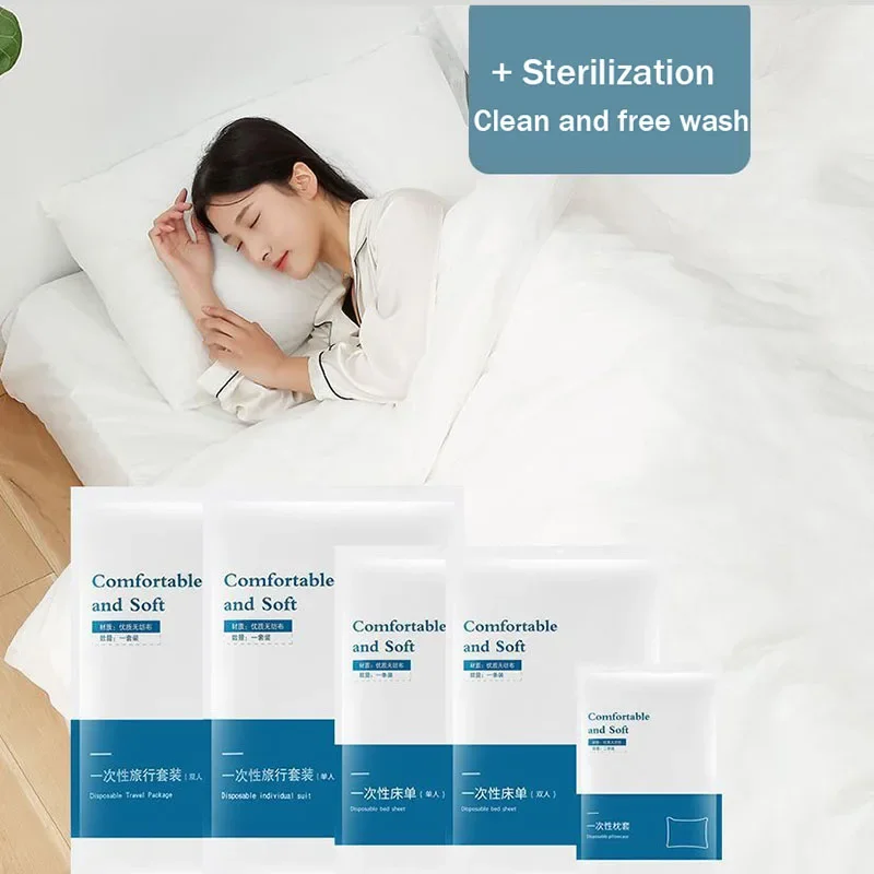 

Non-woven Travel Sleeping Bag A Set of Hotel Anti-dirty Sleeping Bag Set Portable Outing Travel Bedding Disposable Sheets