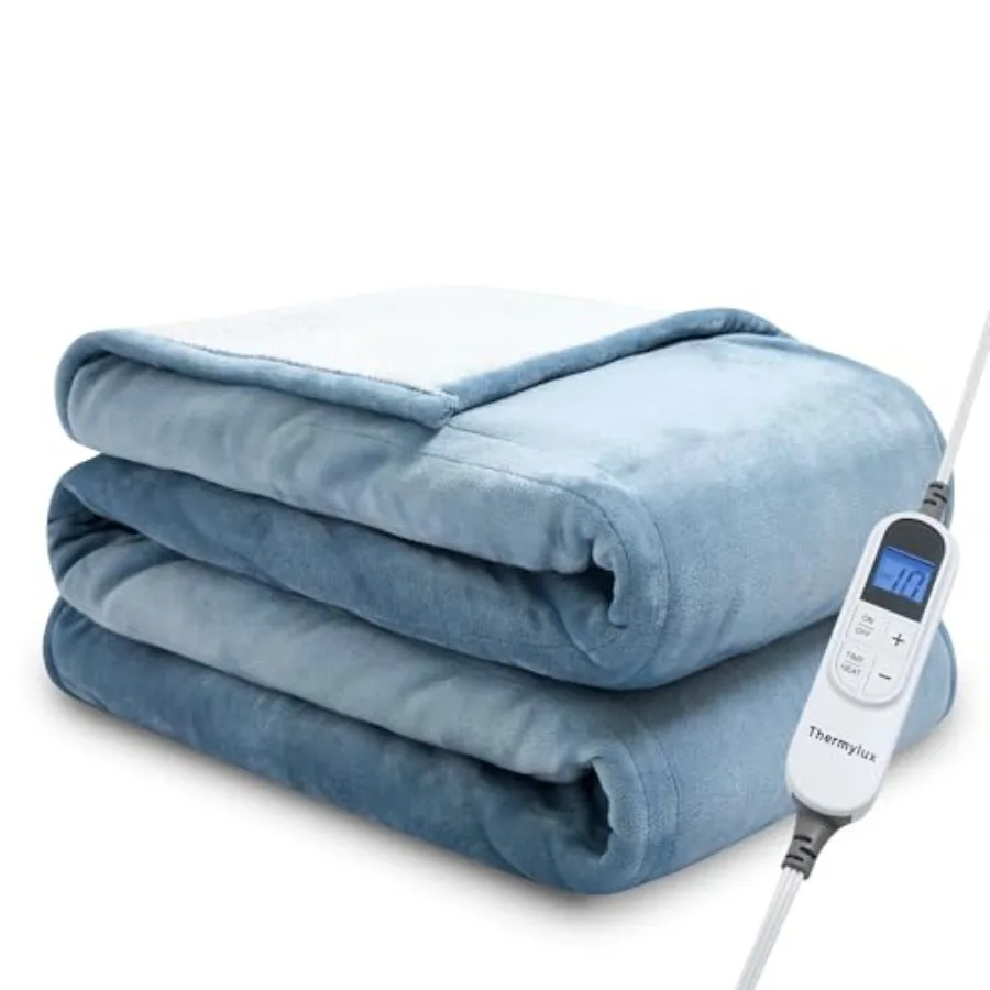 

Electric Blanket Twin 62"x84" Heated Electric Blankets 10 Heating Levels 12 Time Settings 8 Hours Auto Off Fast Heating and Ove