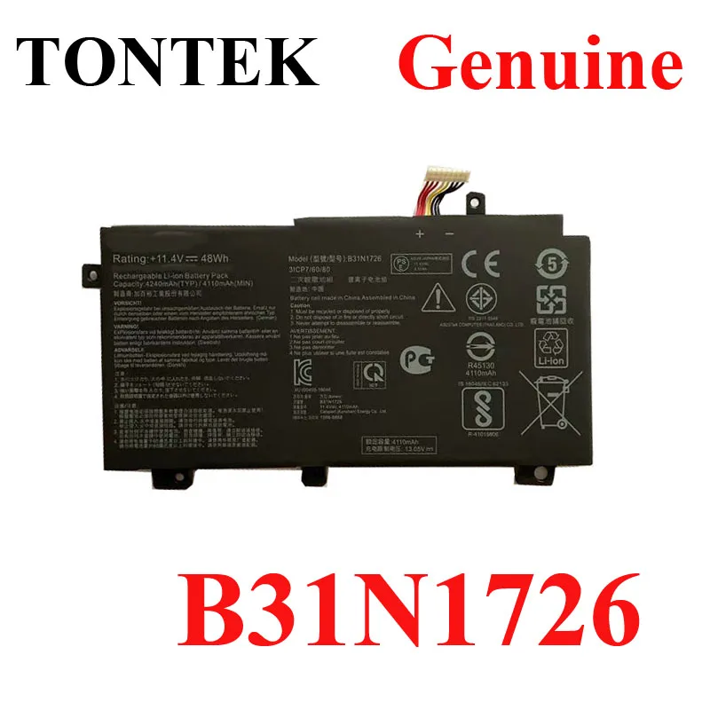 B31N1726 B31BN91 For Asus FX504 FX86 FX80GM FX505GE FX505DT FX80GE PX505GE PX505GD FX505GM FX80G B31BnEH A41LK9H