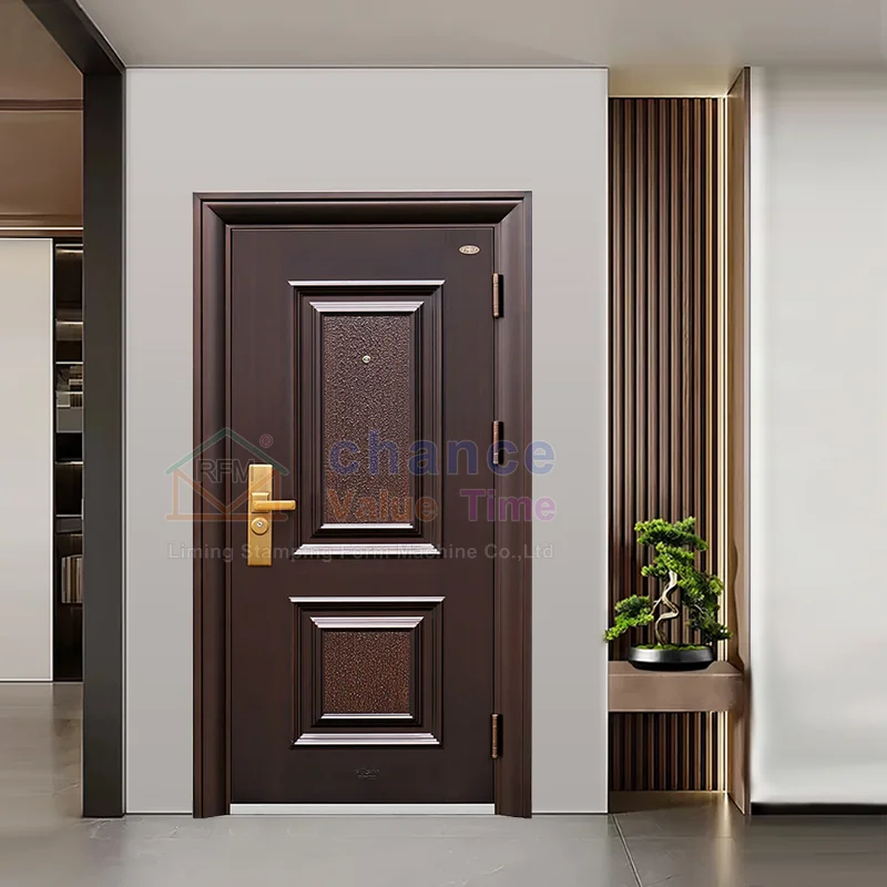 

Modern French Design Villa Black Cast Iron Frame Steel Front Door, Rotatable Door Suitable For House Decoration, Entrance Door