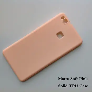 Pro Huawei P9 lite ultratenký průhledný TPU a matný jednobarevný kryt pro Huawei P9 lite ochranný silikonový měkký kryt 10 nejlepší prodej Pouzdro na Huawei P9 - №1