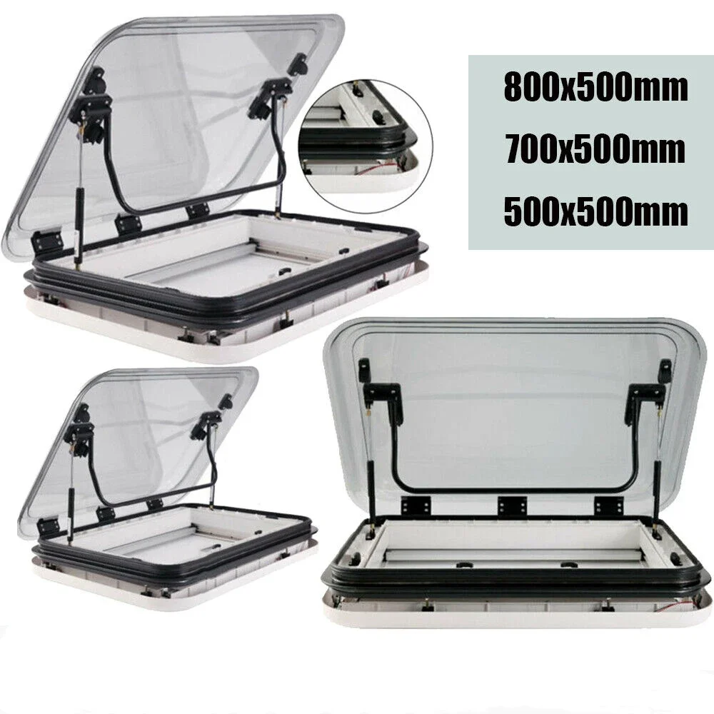 Skylight Roof Vent Hatch Large Caravan with LED Light