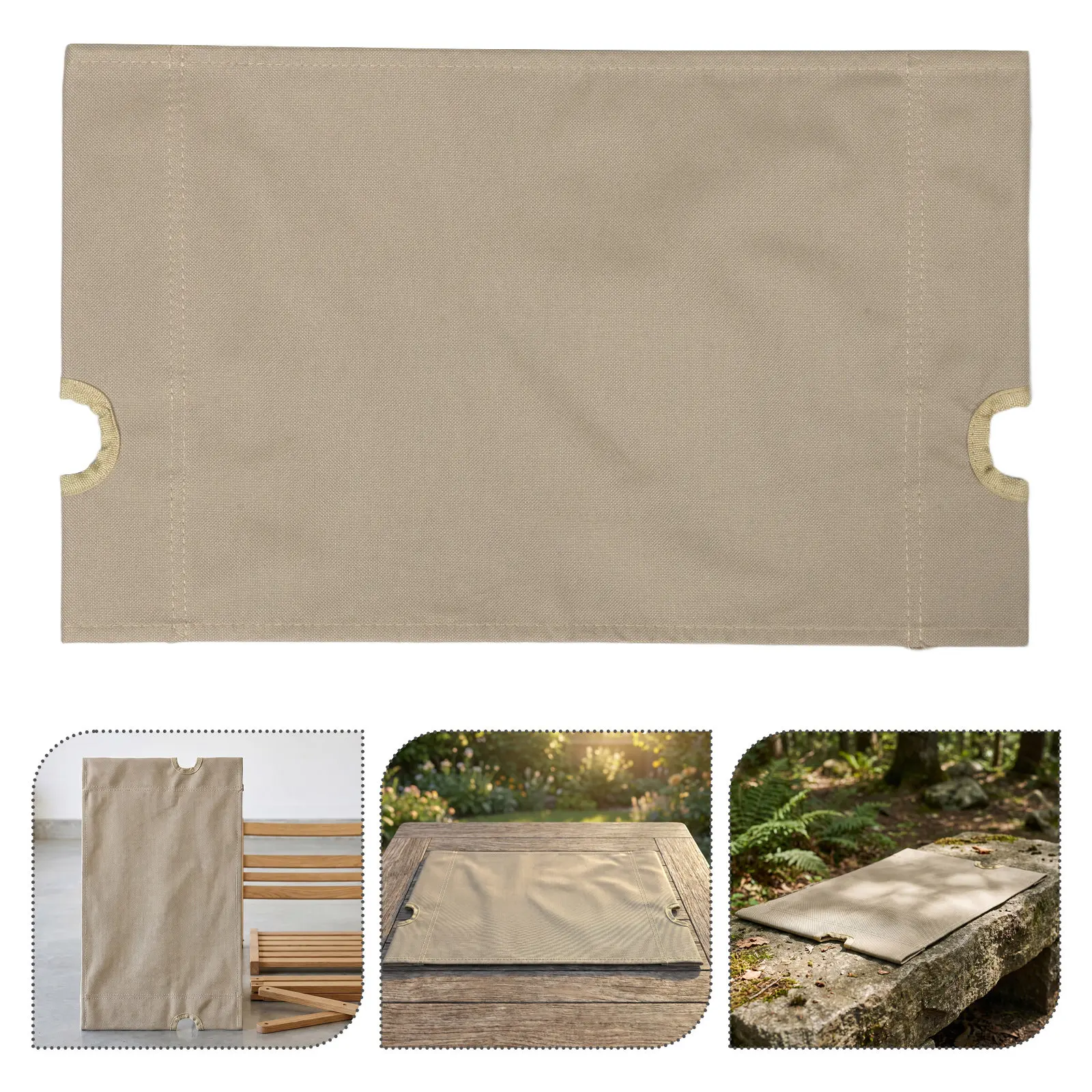2Pcs Folding Chair Replacement Fabric Heavy Duty Oxford Cloth Seat Cover Camping Patio Picnic Outdoor Beach 19x14.3 Inch