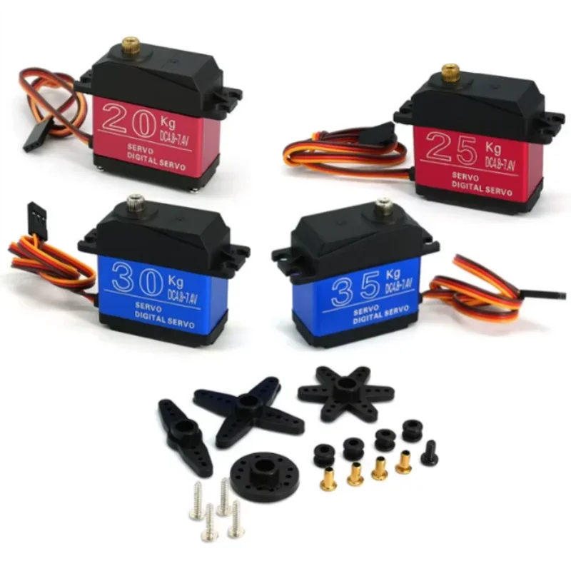 Metal Gear Digital Servo High Torque 180 Degrees 20KG 25KG 30KG 35KG For Robotic Arm RC Model Car Boat Robot - Image 2