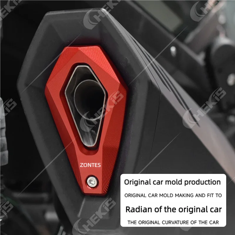 Chekis Is Suitable for Zontes Motorcycles 368g 368m 368K 368m 368D 501g Modified Accessories Exhaust Pipe Protective Cover Exhaust Pipe Tail
