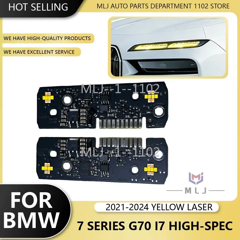 

63115A5F627 63115A5F628 FOR 2021-2024 BMW 7 Series G70 i7 high-spec yellow laser DRL LED Boards DRL Angel Eyes Car Accessories