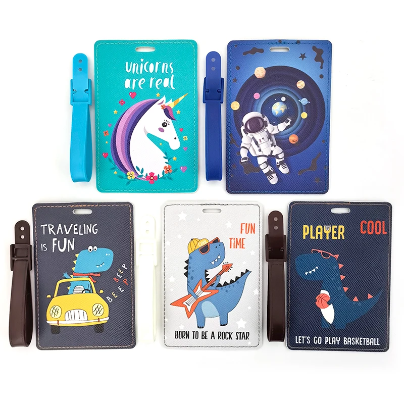 Creative Dinosaur Horse Style Luggage Tag Travel Accessories Tag Silica Gel Suitcase ID Addres Holder Baggage Boarding Tag