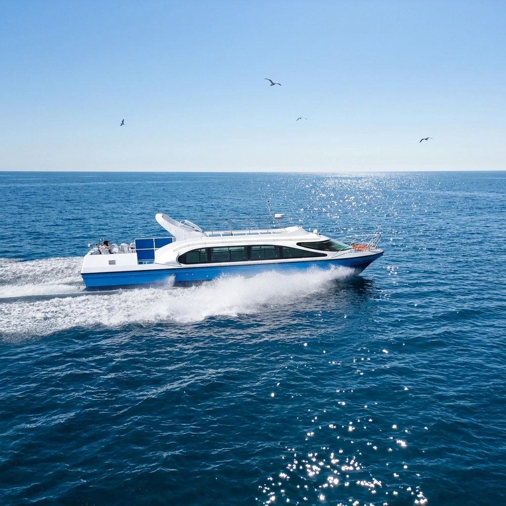 Grandsea 50seats Fast Ferry Boat Fiberglass Passenger Boat for Sale