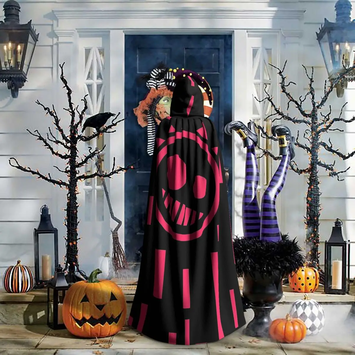 

Длинный капюшон-накидка Just Shapes And Beats Blixer, костюм ведьмы, средневековый костюм, накидка для косплея, для Хэллоуина, для взрослых, унисекс