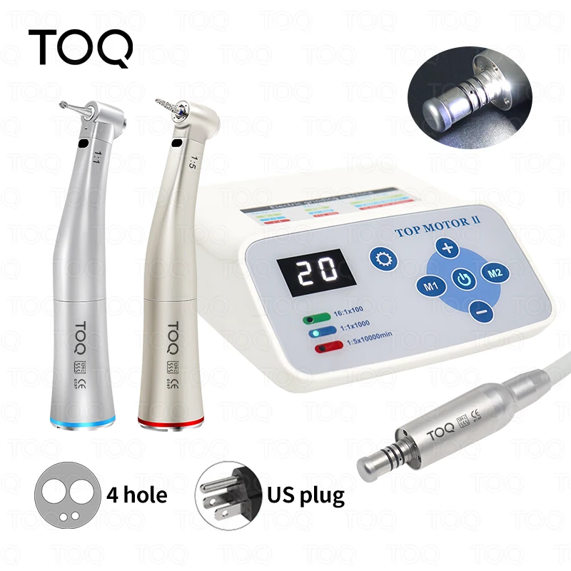 Dental Bürstenlosen Led Micro Motor Elektrische Maschine Set Interne Wasser Spray E-typ Contra Winkel Handstück Klinische Ausrüstung