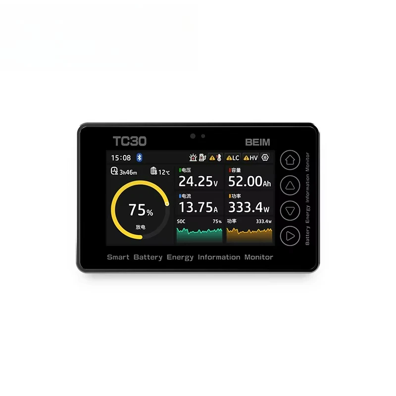 -TC30 8-80v 350A Universal RV Car Forklift Battery Monitor Charge Discharge Voltage Battery Capacity Indicator Tester Instrument