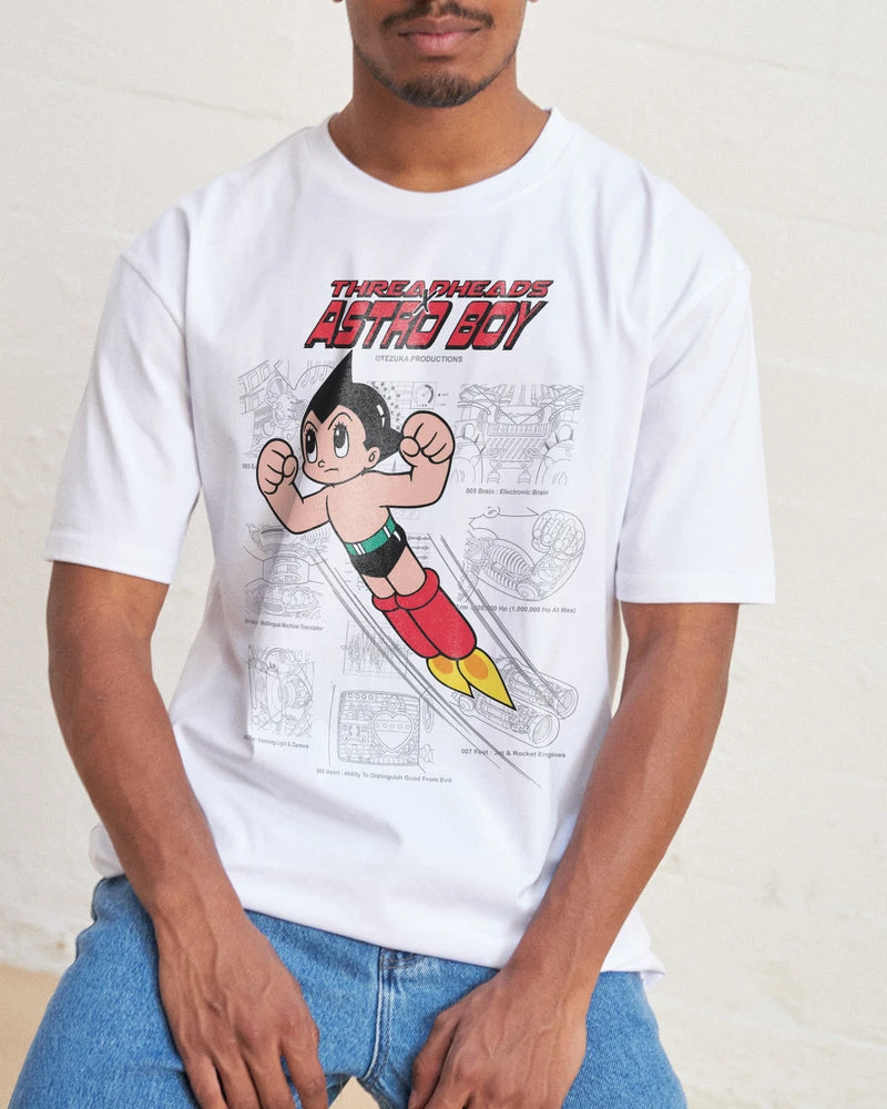 New Astro Boy The Atom Project T-Shirt Graphic Cotton Tee Printing High-end Luxury Unisex Style Both of Men and Women
