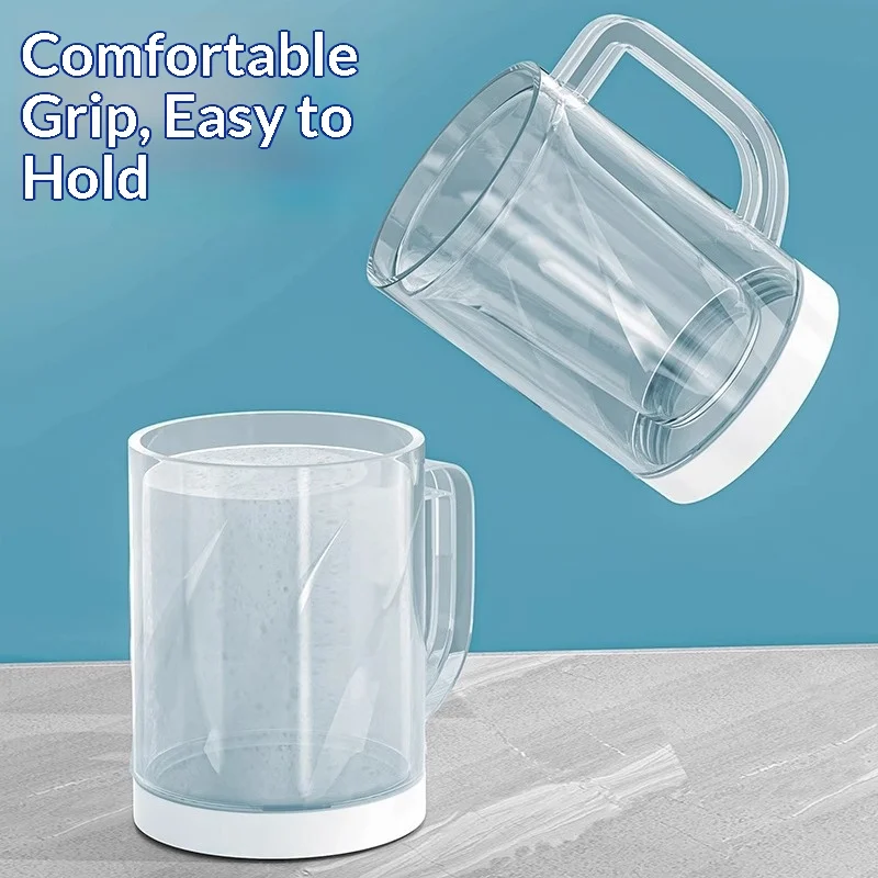 NEW  Double Wall Freezable Beer Cup Food Grade Plastic Quick Chill Frozen Cup Ice Gel Cooling Mug for Summer BBQ