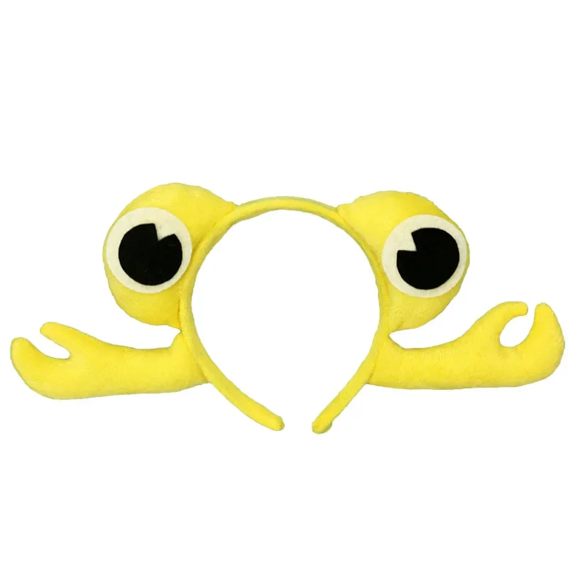Adult Kids Party Red Crab Headband Birthday Gift Animal s Hair Bands Plush Halloween Costume Cosplay