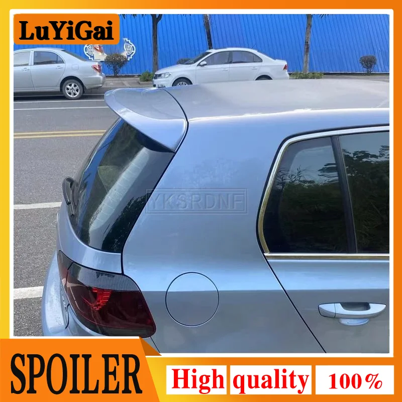 For Volkswagen GOLF 6 Spoiler 2010-2013 mk6 High Quality ABS Material Car Rear Wing Primer Color Rear Spoiler