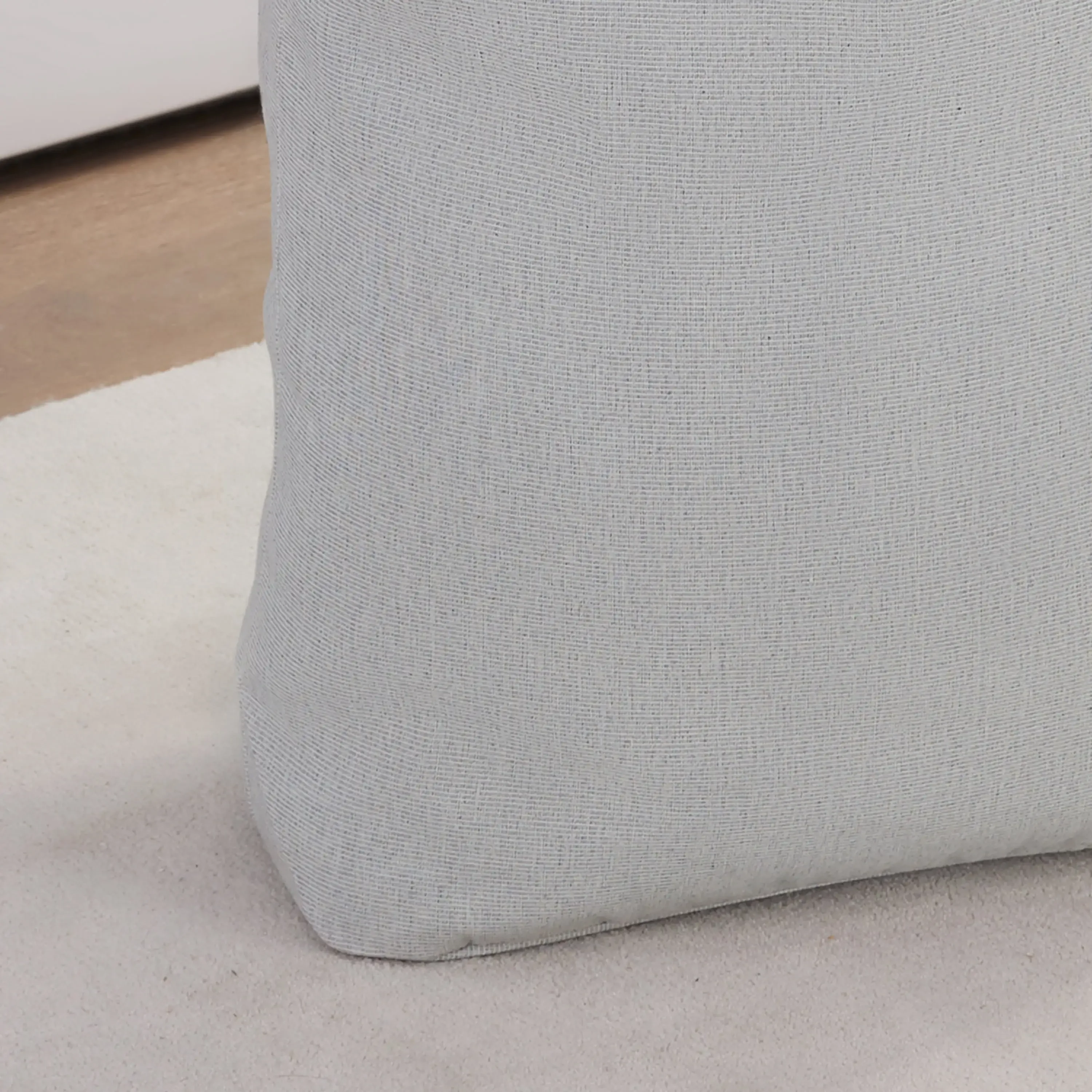 حقيبة غسيل للكبار من قماش البوليستر والقطن، رمادي، 15 بوصة عرض × 7 بوصة عمق × 24.5 بوصة ارتفاع