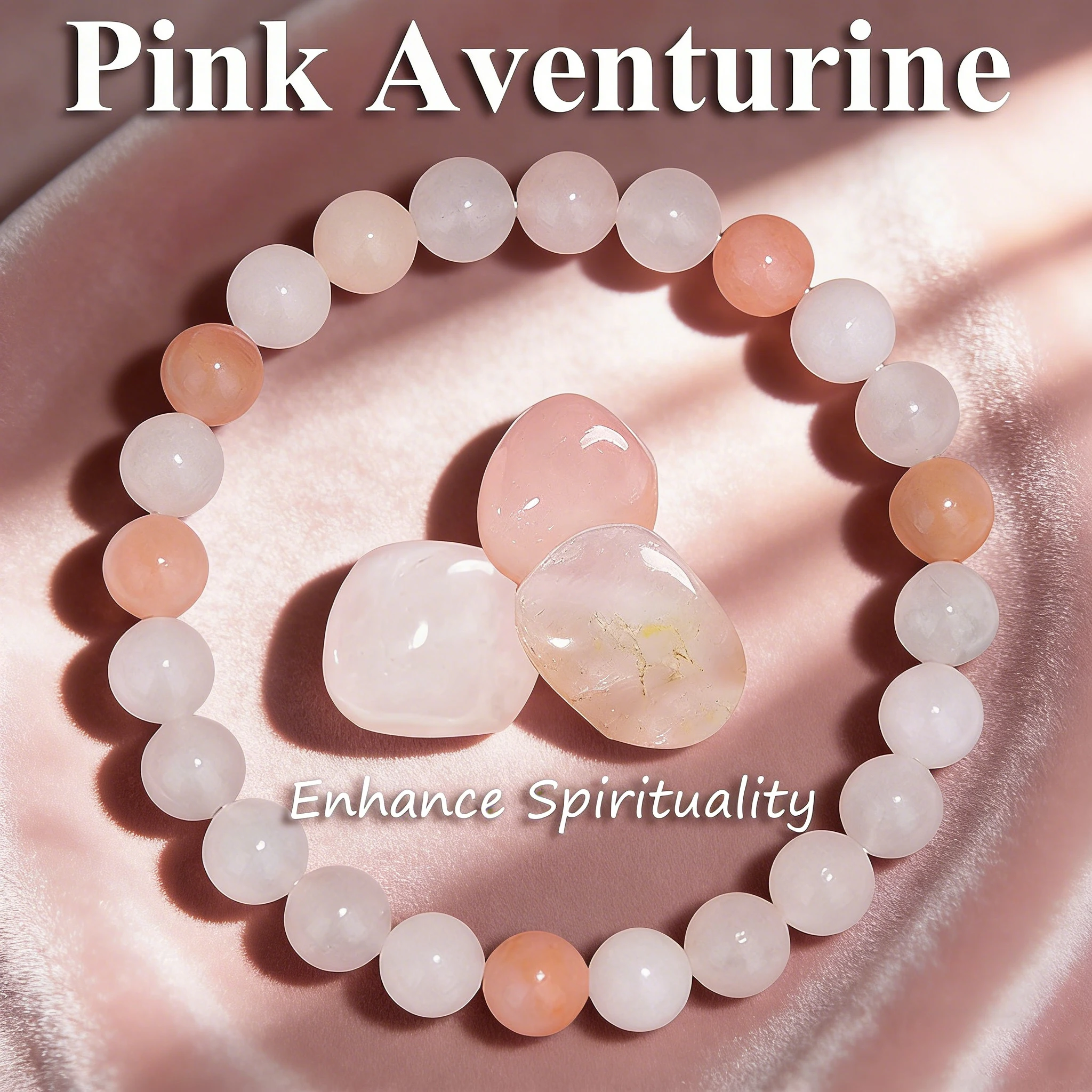 

Natural Stone Pink Aventurine Bracelet 6 8 10mm Beaded Stretch Bracelets Vitality Reiki Charm Crystal Premium Gifts New Jewelry