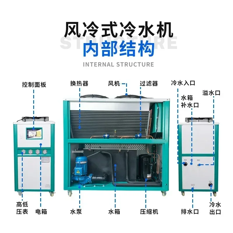 Industrial Chiller Equipment Pharmaceutical Frozen Blow Molding Abrasives Cooling Ice Water Chemical Reactor Refrigerator