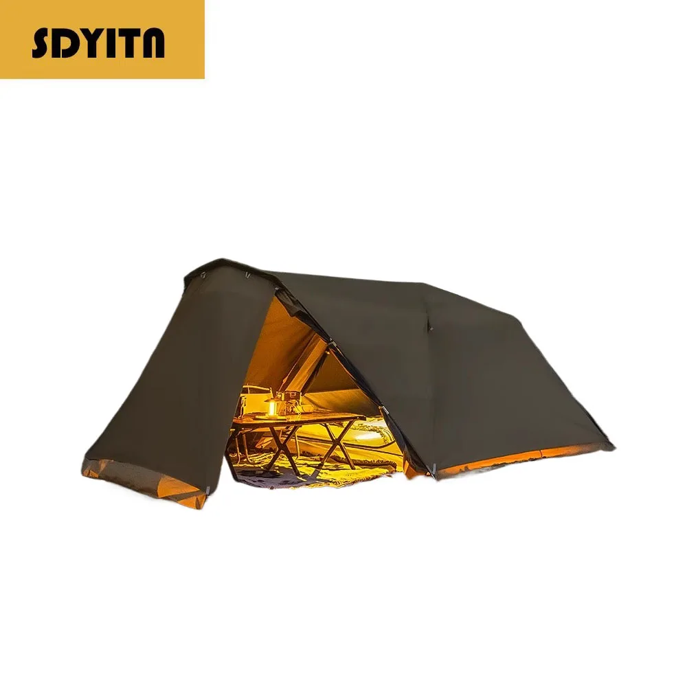 

Outdoor Overnight Camping Tunnel Tent 2026 New Model Waterproof Against Heavy Rain Complete Gear Set Outdoor Family Camping Tent