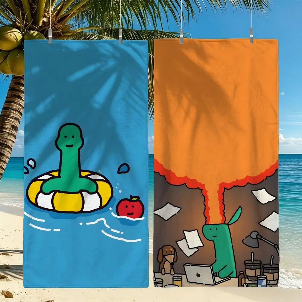 Character JOGUMAN Towel Towel Beach Towel Oversized Quick Dry Towel Absorbent Soft Swim BeachTowels for Men Women