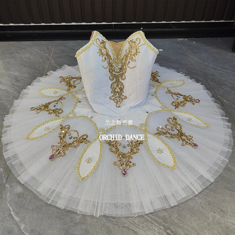 BT2507003 Professional Custom Size Custom Color Kids Girls Women Adult White  Ballet Tutu Costumes