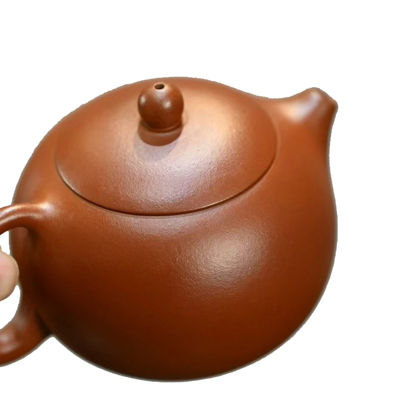 Handmade Chinese Yixing Teapot, Pure Hand, Colorful Mud Painted, Plum Fragrant, Xi Shi Pot, Purple Clay,