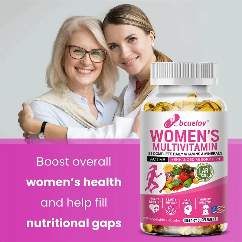 Multivitamin Capsules Contain A Perfect Blend of Iron, Biotin, Calcium and Zinc To Support Immune Function and Energy.