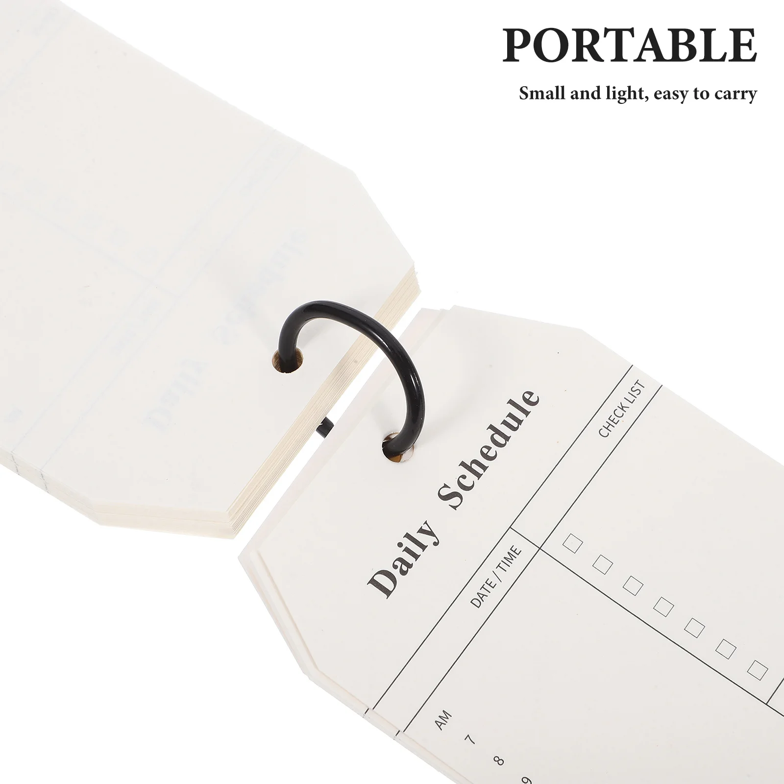 2 قطعة مفكرة مخططة يومية قابلة لإعادة الملء، ورق قوي خفيف الوزن للاستخدام المنزلي والمكتب والمدرسة، مخطط المفكرة الأسبوعية #4