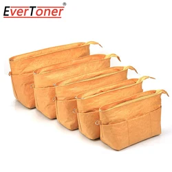 EverToner Bag Organizer For Women Purse Insert Dupont Paper Storage Bag Solid color With Pocket Handbag Inner Support Shaper