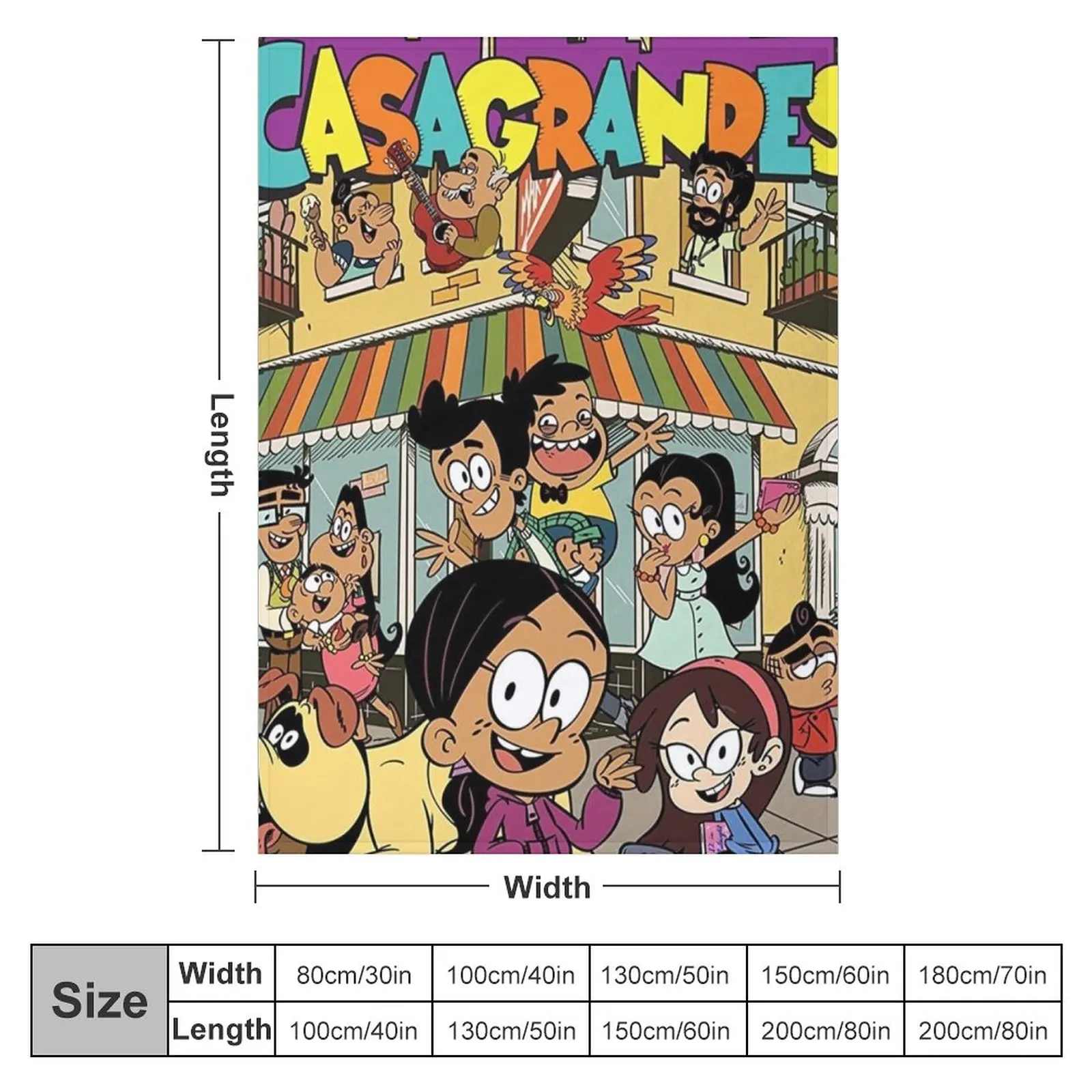 The Casagrandes (2019) Throw Blanket Thin Camping Blankets