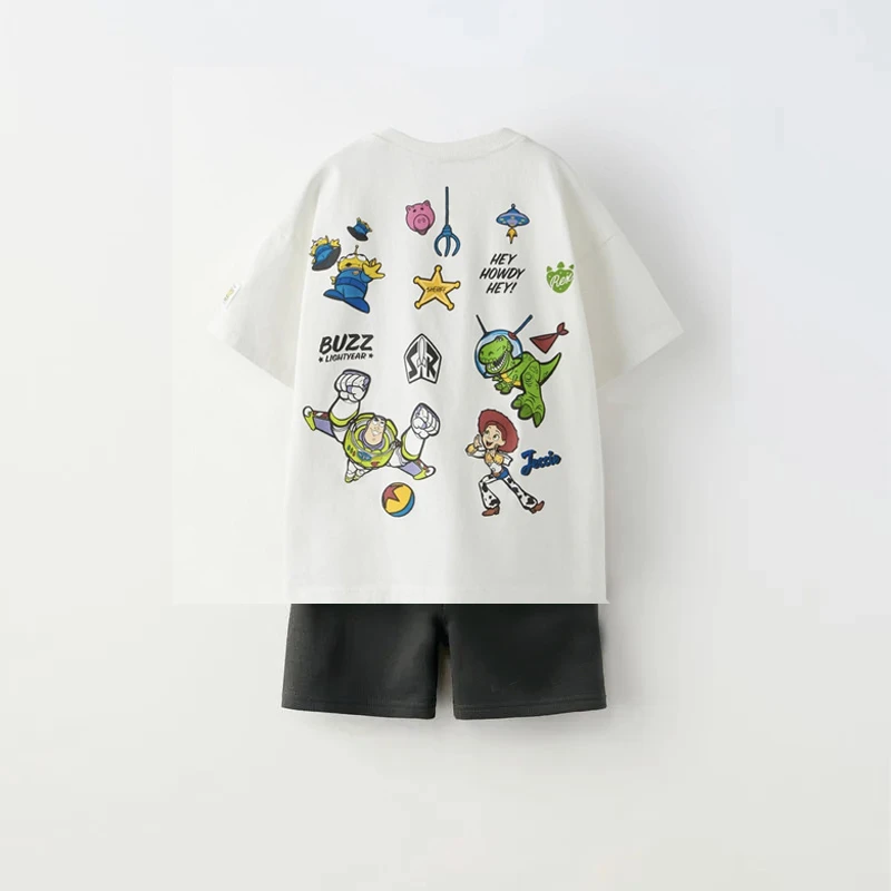 2pcs Kids Tracksuits Sets Disney Brand Fashion Clothing Baby Boy Clothes Sets Child Summer T-shirts + Shorts Toddler Boy Clothes image 4
