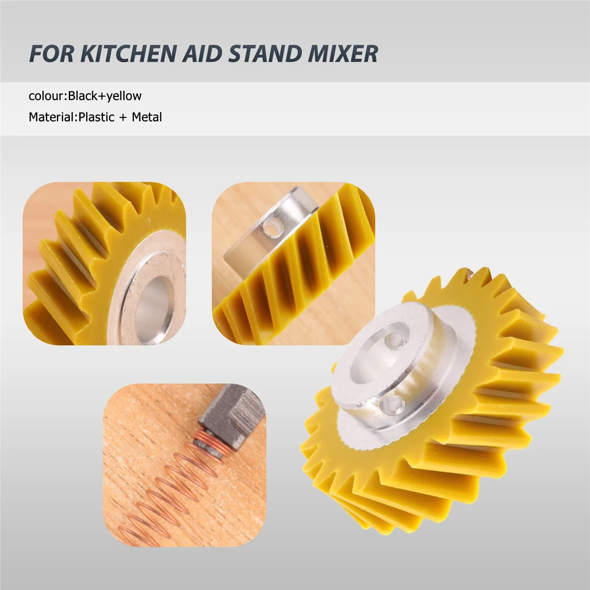 В 10112253 9706416   Моторная щетка W 10380496 4162897   Червячная приводная шестерня миксера для подставки Kitchenaid и пара моторных щеток # A66K