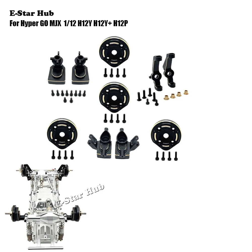

Brass Steering Cup C Seat Rear Cup Gear Cover for Hyper GO MJX H12Y H12Y+ H12P RC Car Metal Upgrade OP Accessories Parts