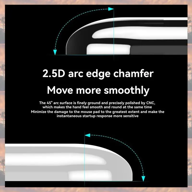 

2025 New-Super Smooth Polished Surface Mouse Feet Skates Fast Smooth Sole For Logitech GPW 1Th Mouse A