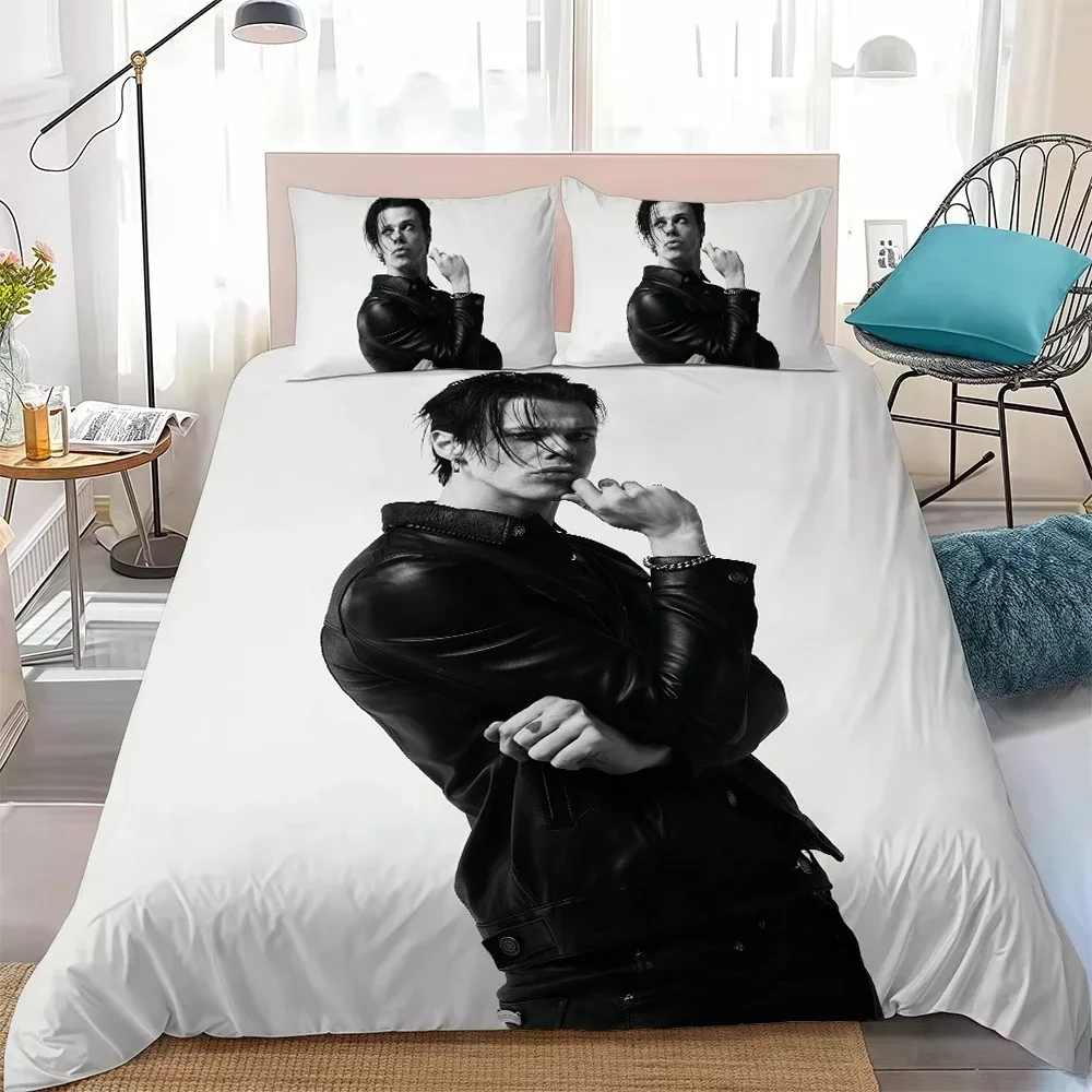 Juego de cama Hot Singer Y-Yungblud, funda nórdica Y-Yungblud, funda de edredón doble, individual, Queen, King, ropa de cama para adultos y niños