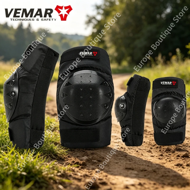 

2026 NEW Motorcycle Armor Off Road Riding Protective Gear Anti Fall Knee Elbow Pads Short Style 4Pcs Set for Men Women Motocross