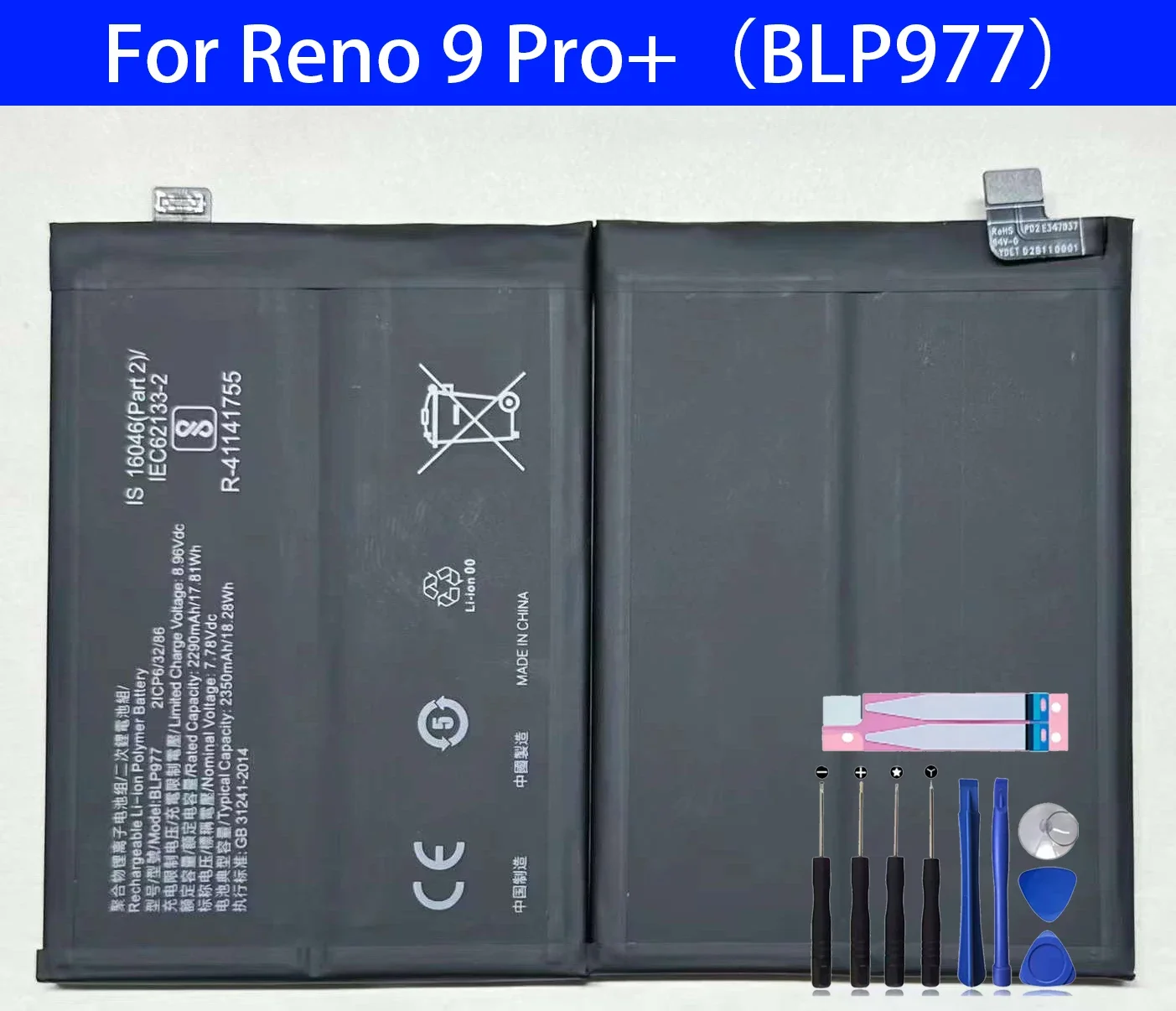 Original Battery BLP977 For OPPO Reno 9 Pro+ Reno 9 Pro plus Battery  Battery + Free Tools