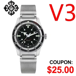 IX&DAO IPOSE 5303 V3 Dive Watch 40mm GMT PT5000 Automatic Mechanical Men Watches Waterproof 200m Sapphire Luminous Wristwatch