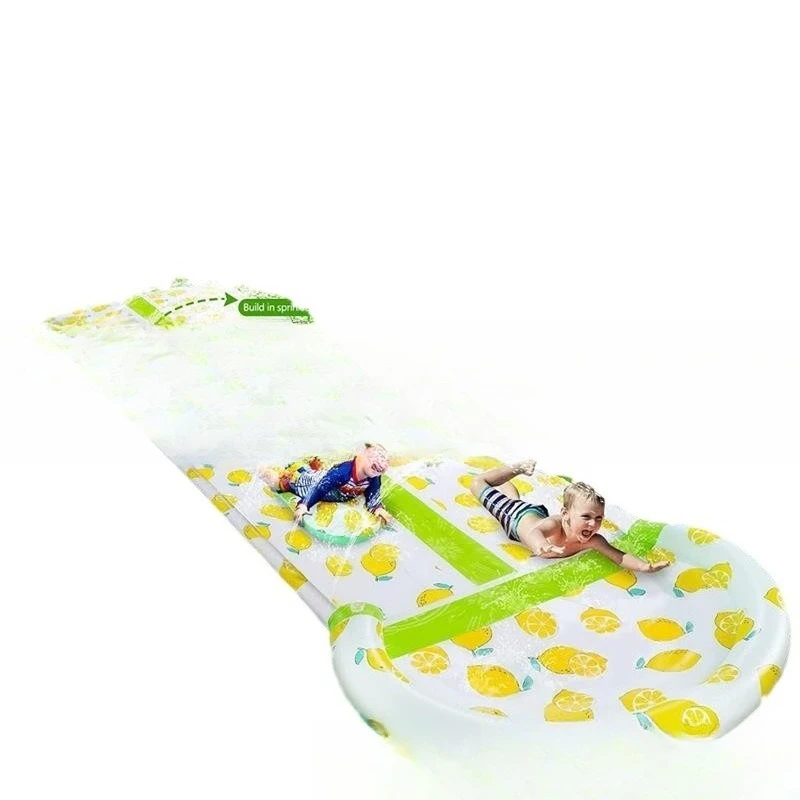 

PVC Inflatable Pair Skating Waterway, Outdoor Children's Water Spray Slide Toys, Children's Group Play Facilities