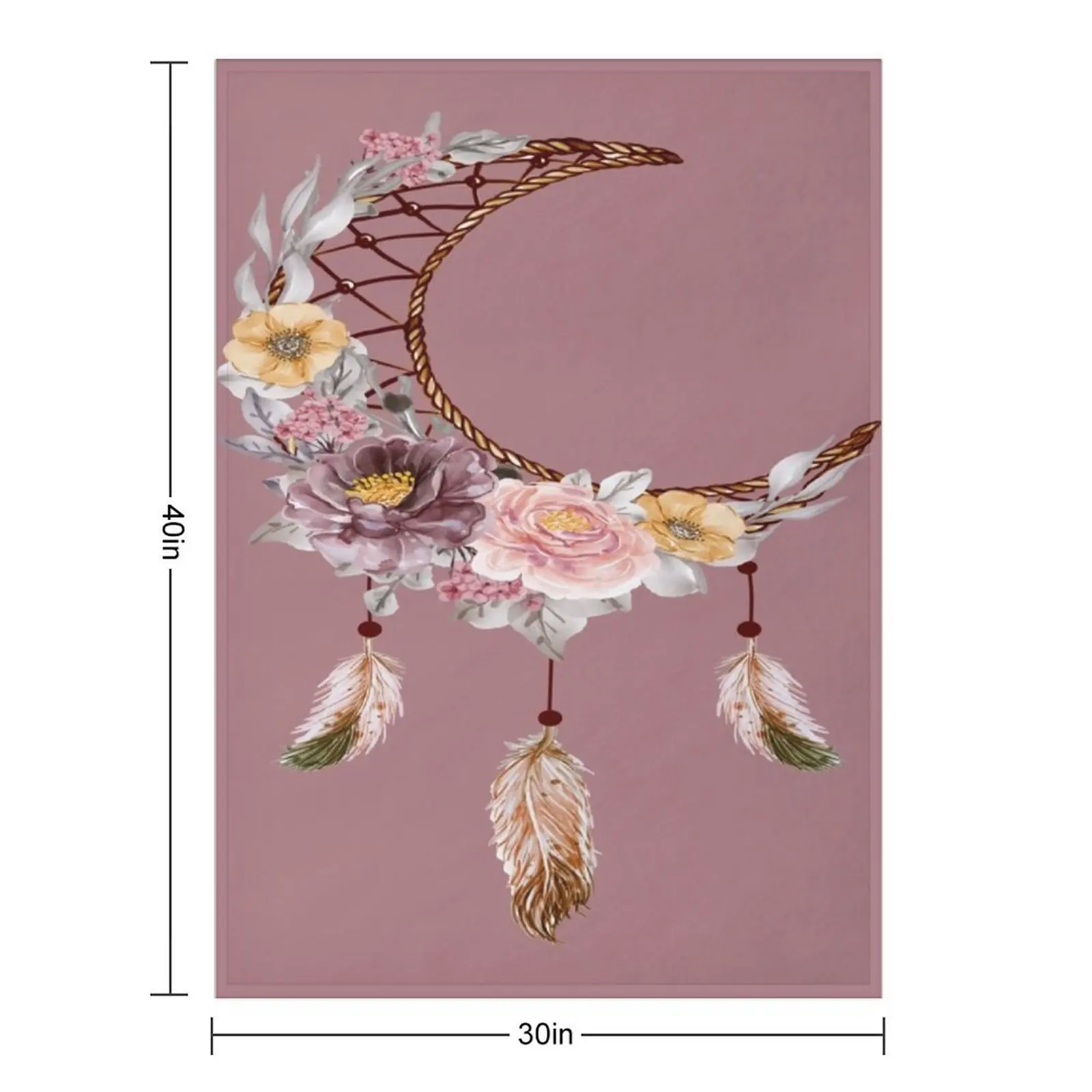Moon dreamcatcher Throw Blanket Decorative Sofas Moving Single Quilt Blankets