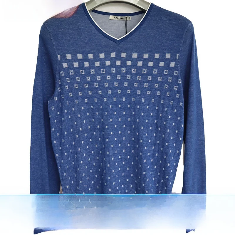 

Slim Fit Knit Sweater for Men Busin Commute Gentleman Sle Long Sve V Ne Warmth Spring Season Casual Faion