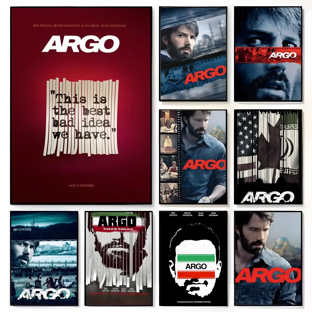 Tense Geopolitical A-Argo Political Thriller Retro Espionage Art Poster American Film Mural Home Childrens Room Wall Decor Print